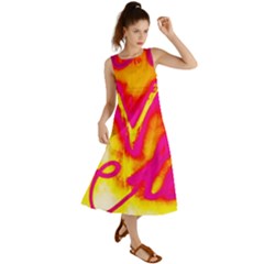Pop Art Love Graffiti Summer Maxi Dress by essentialimage365