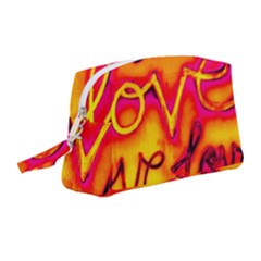  Graffiti Love Wristlet Pouch Bag (medium)