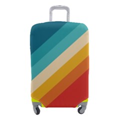 Classic Retro Stripes Luggage Cover (small) by AlphaOmega
