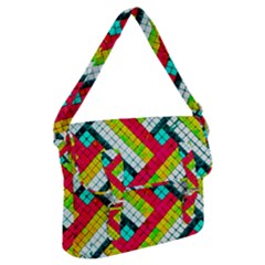 Pop Art Mosaic Buckle Messenger Bag by essentialimage365