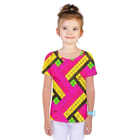 Pop Art Mosaic Kids  One Piece Tee by essentialimage365