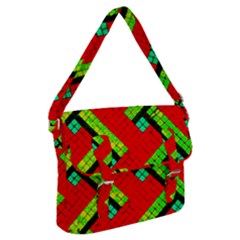 Pop Art Mosaic Buckle Messenger Bag by essentialimage365