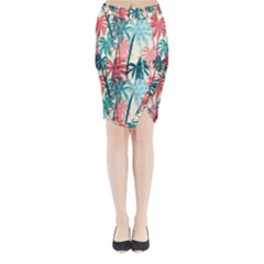 Tropical Love Midi Wrap Pencil Skirt by designsbymallika