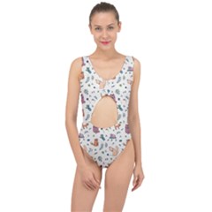 Funny Cats Center Cut Out Swimsuit by SychEva