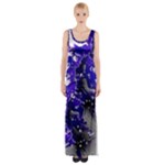 Fractal Lava Thigh Split Maxi Dress