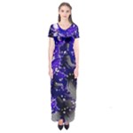 Fractal Lava Short Sleeve Maxi Dress