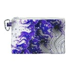 Fractal Lava Canvas Cosmetic Bag (Large)