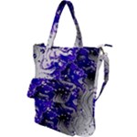 Fractal Lava Shoulder Tote Bag