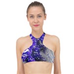 Fractal Lava High Neck Bikini Top