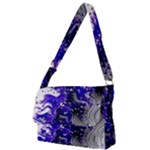 Fractal Lava Full Print Messenger Bag (L)