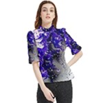 Fractal Lava Frill Neck Blouse