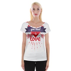 All You Need Is Love Cap Sleeve Top