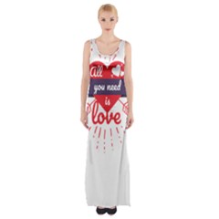 All You Need Is Love Thigh Split Maxi Dress