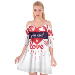 All You Need Is Love Cutout Spaghetti Strap Chiffon Dress