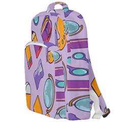Back To School And Schools Out Kids Pattern Double Compartment Backpack by DinzDas
