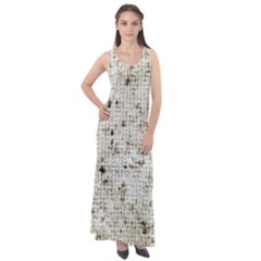 Geometric Abstract Sufrace Print Sleeveless Velour Maxi Dress by dflcprintsclothing