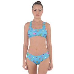 Summer  Beach  The Sun Criss Cross Bikini Set by SychEva