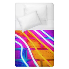 Pop Art Neon Wall Duvet Cover (single Size) by essentialimage365