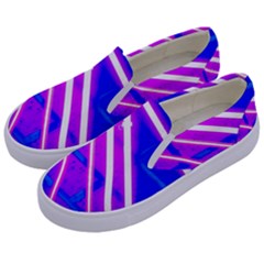 Pop Art Neon Wall Kids  Canvas Slip Ons by essentialimage365