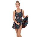 Rose Floral Inside Out Casual Dress View1