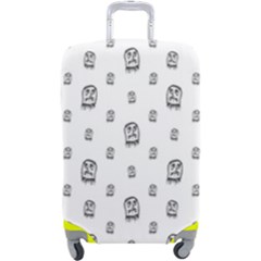 Sketchy Monster Pencil Drawing Motif Pattern Luggage Cover (large) by dflcprintsclothing