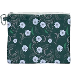 Folk Flowers Art Pattern Floral  Surface Design  Seamless Pattern Canvas Cosmetic Bag (xxxl) by Eskimos