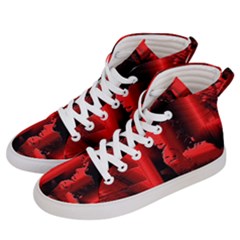 Red Light Women s Hi-top Skate Sneakers by MRNStudios