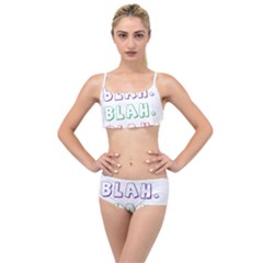 Blah Blah Layered Top Bikini Set by designsbymallika