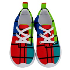 Colorful Rectangle Boxes Running Shoes by Magicworlddreamarts1