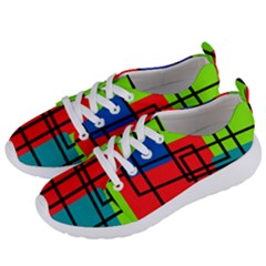 Colorful Rectangle Boxes Women s Lightweight Sports Shoes by Magicworlddreamarts1