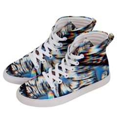 Rainbow Vortex Men s Hi-top Skate Sneakers by MRNStudios
