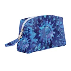 Fuzzball Mandala Wristlet Pouch Bag (medium) by MRNStudios