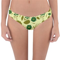 Folk Flowers Art Pattern Floral  Reversible Hipster Bikini Bottoms by Eskimos