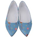 Baby Elephant Flying On Balloons Women s Low Heels View1