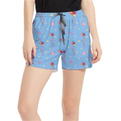 Baby Elephant Flying On Balloons Runner Shorts by SychEva