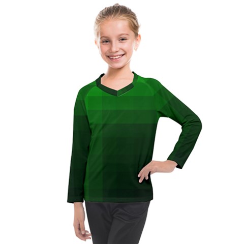 Zappwaits-green Kids  Long Mesh Tee by zappwaits