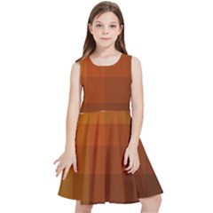 Zappwaits - Color Gradient Kids  Skater Dress by zappwaits