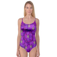 Fantasy Flowers In Paradise Calm Style Camisole Leotard  by pepitasart