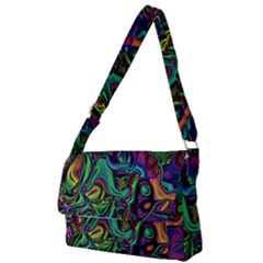 Brain Melt Full Print Messenger Bag (s) by MRNStudios