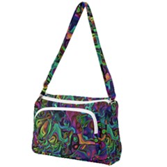 Brain Melt Front Pocket Crossbody Bag by MRNStudios