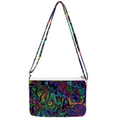 Brain Melt Double Gusset Crossbody Bag by MRNStudios