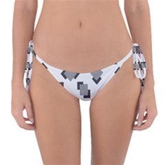 Black White Minimal Art Reversible Bikini Bottom by designsbymallika