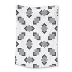 Black White Minimal Art Small Tapestry by designsbymallika