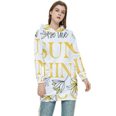 Be The Sunshine Women s Long Oversized Pullover Hoodie by designsbymallika