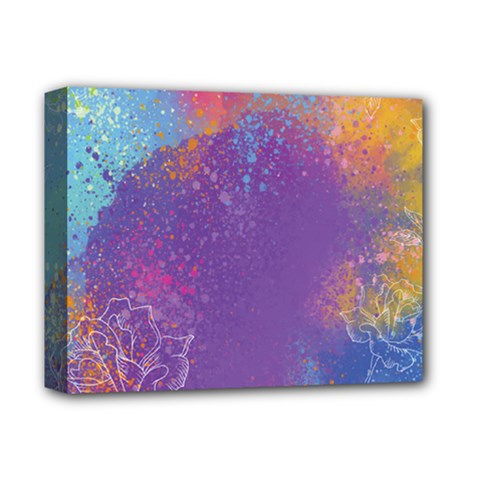 Multicolor Pastel Love Deluxe Canvas 14  X 11  (stretched) by designsbymallika