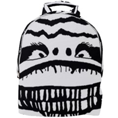 Creepy Monster Black And White Close Up Drawing Mini Full Print Backpack by dflcprintsclothing