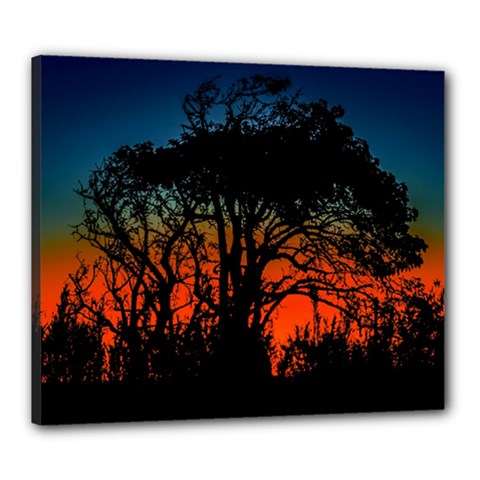 Sunset Colorful Nature Scene Canvas 24  X 20  (stretched) by dflcprintsclothing