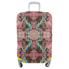 Velvet Arabesque Luggage Cover (medium) by kaleidomarblingart