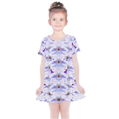 Love To The Flowers In A Beautiful Habitat Kids  Simple Cotton Dress by pepitasart