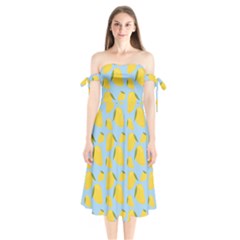Mango Love Shoulder Tie Bardot Midi Dress by designsbymallika